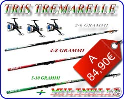 Offerta canna pi� mulinello tremarella