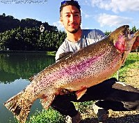 10kg di trota gigante ai laghi 4 valli di Roma