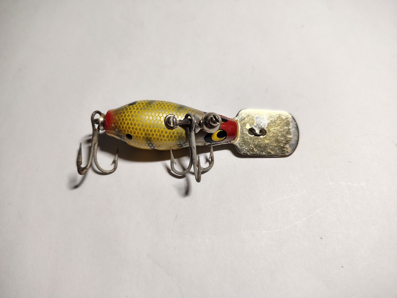 Vecchia Scuola Smithwick Rooter Crankbait Nero Giallo Argento