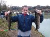 Trota di 1.1kg al lago le palme con camole del miele.