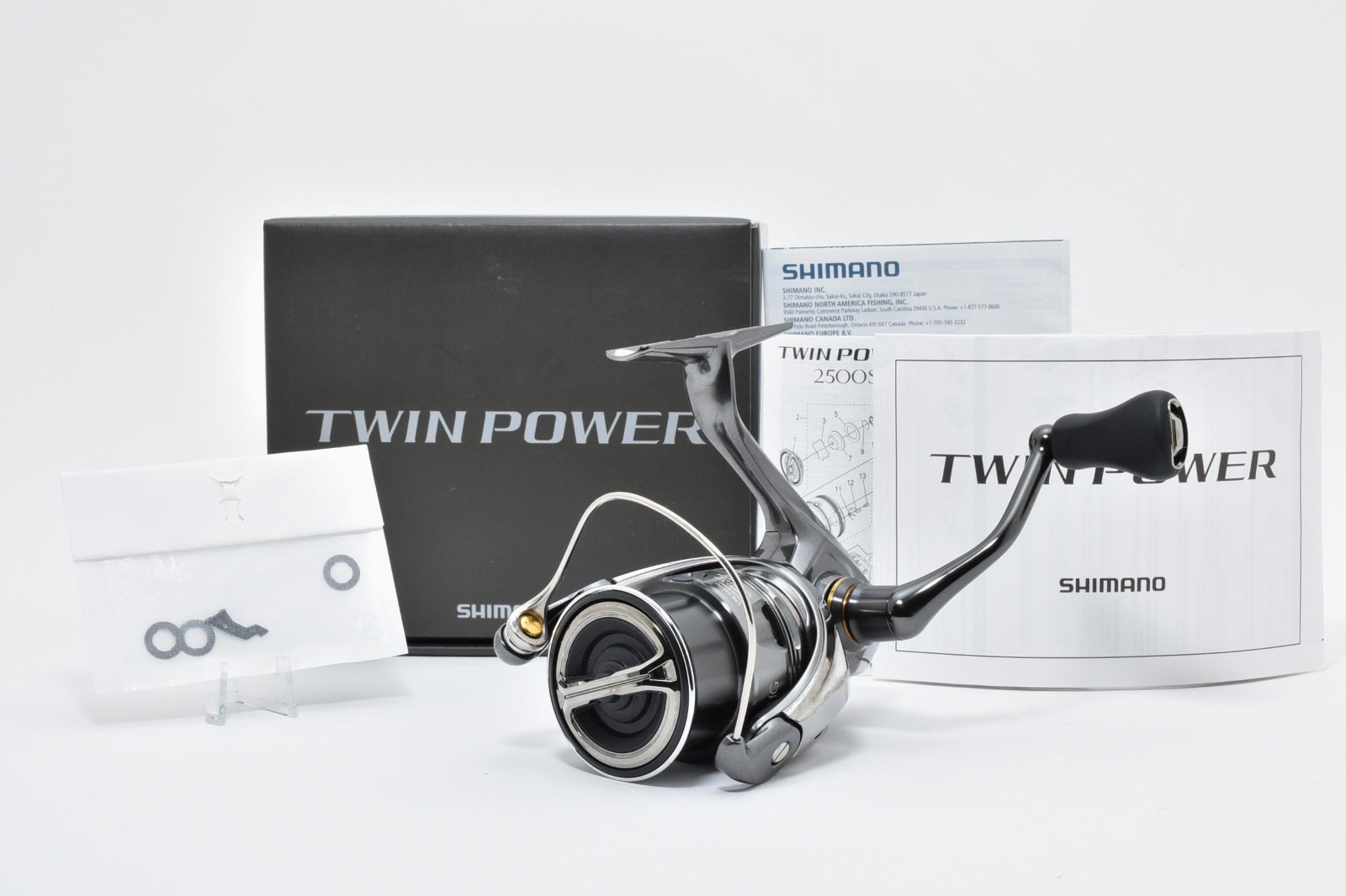 Shimano 24 Doppio Potenza 2500SHG Spinning Mulinello Vicino Mint Da Japan #2884