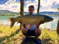 Bacino di Pietrafitta carpfishing con amur di 16kg nel finale