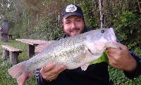 BlackBass in top water al lago le Palme di Roma