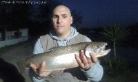 Canna tubertini interese Sofritti Gino per questa big trout di quasi 5kg