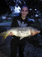Trota di 1.1kg al lago le palme con camole del miele.