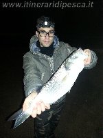 Colmic Ardesia 160 a Caucana con spigola di 2kg