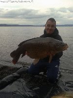 lago di bolsena carpfishing con carpa di 20kg