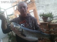 Spinning con mare in scaduta con spigola di quasi 3kg ad Anzio