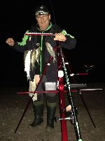 Marmore in notturna a surfcasting con postazione perfetta