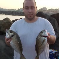 Orate a beach ledgering a Fiumicino