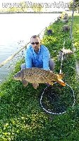 Pesca al lago di bagnolo con carpa di 10kg per Roberto