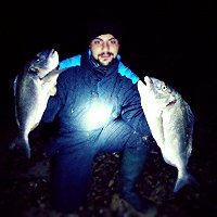 Porto Palo - Capo Passero - Coppia di orate a surf casting in notturna