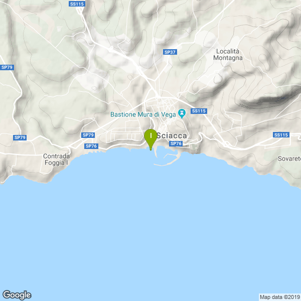 Il luogo di pesca. Lat: 37.50443 Long: 13.074421