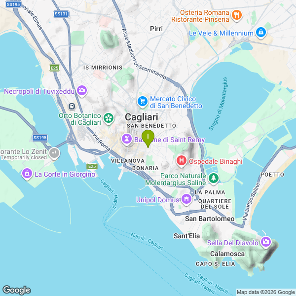 Il luogo di pesca. Lat: 39.2153172 Long: 9.1239266