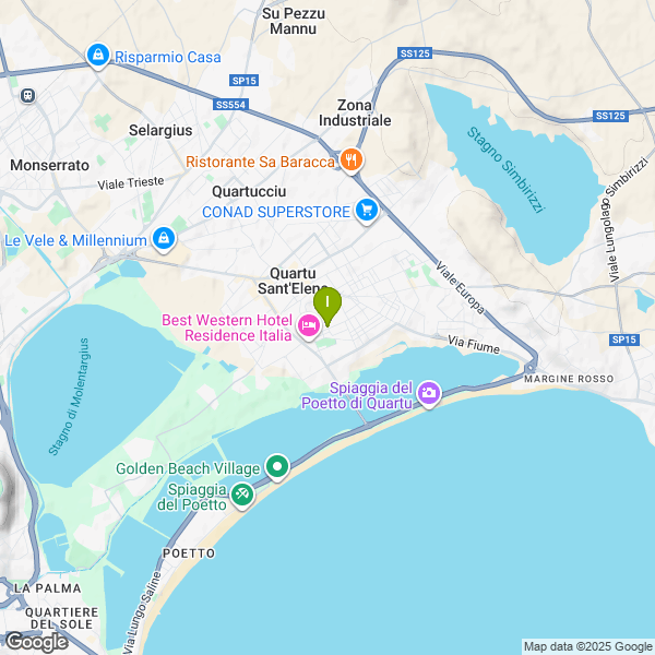 Il luogo di pesca. Lat: 39.2357404 Long: 9.1890800