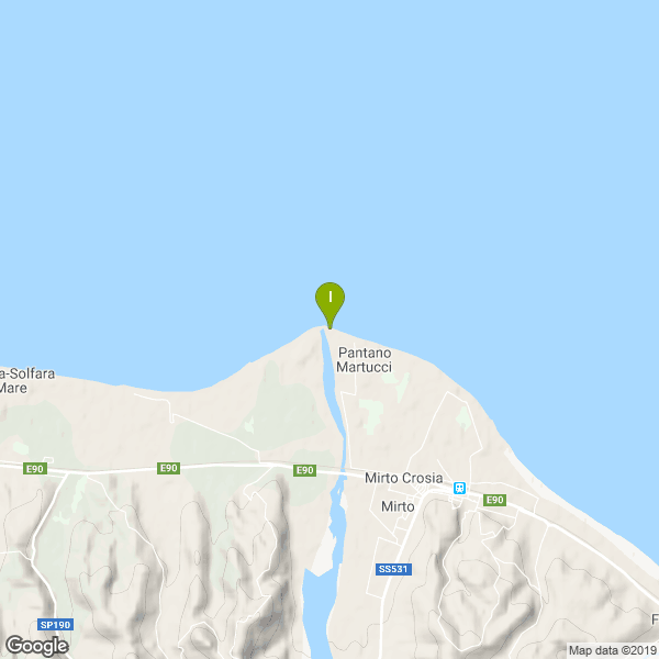 Il luogo di pesca. Lat: 39.623805 Long: 16.757069