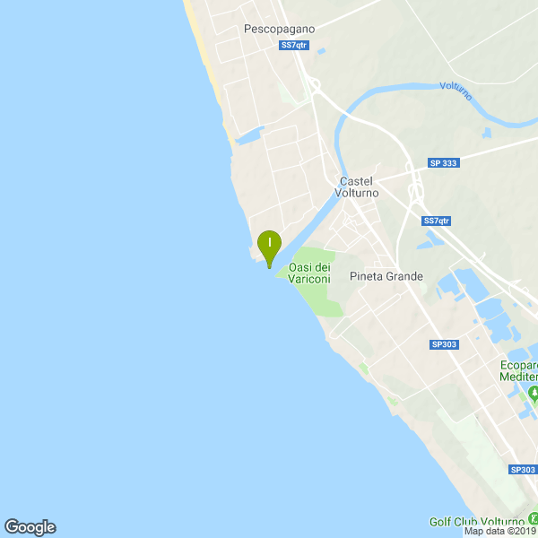 Il luogo di pesca. Lat: 41.022874 Long: 13.925546