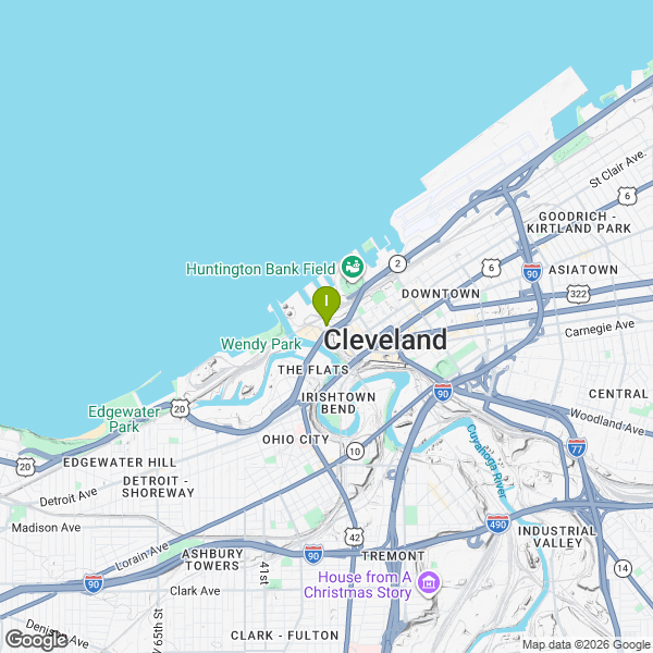 Il luogo di pesca. Lat: 41.5008686 Long: -81.7035273