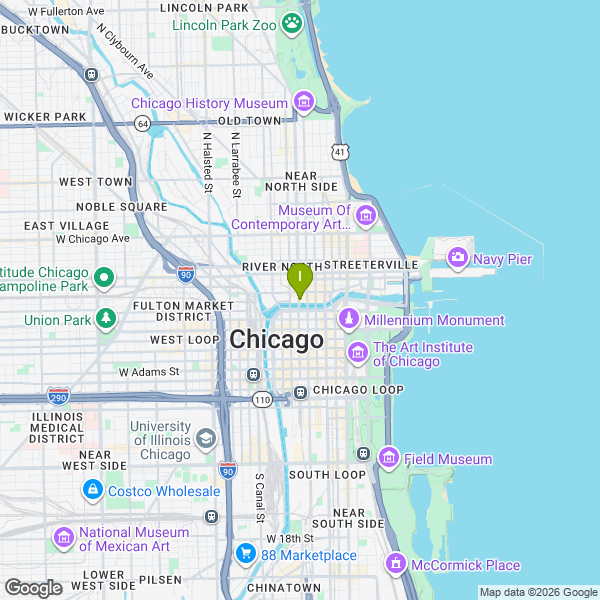 Il luogo di pesca. Lat: 41.8881849 Long: -87.6322829