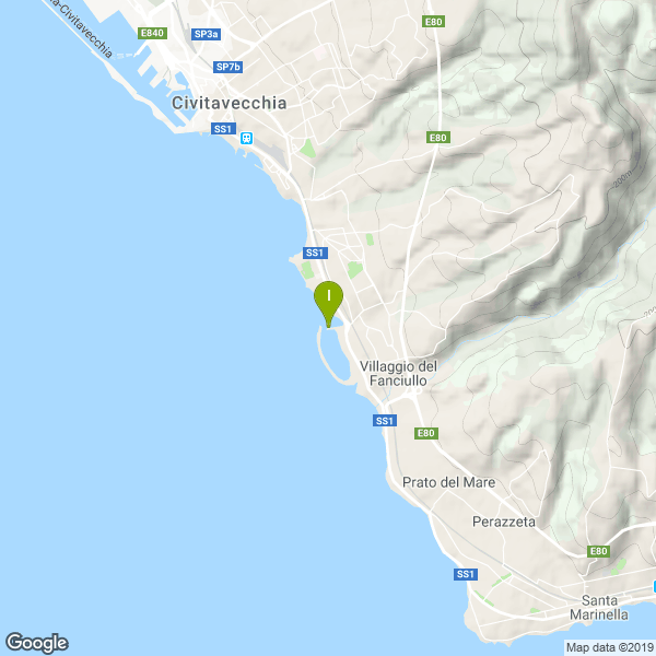 Il luogo di pesca. Lat: 42.06612 Long: 11.811002