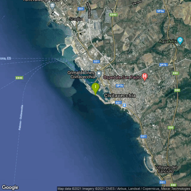 Il luogo di pesca. Lat: 42.092387 Long: 11.781423