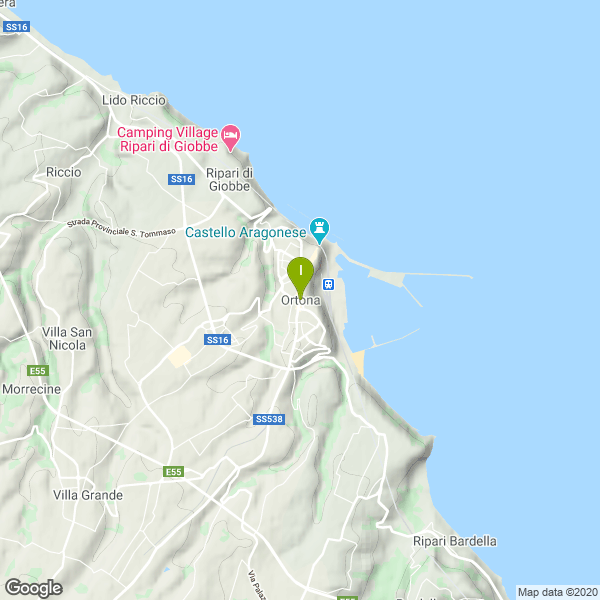 Il luogo di pesca. Lat: 42.3522441 Long: 14.4028113
