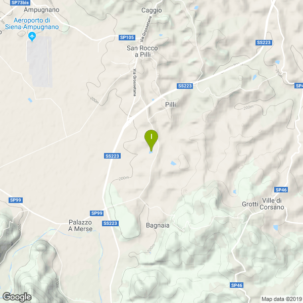 Il luogo di pesca. Lat: 43.234035 Long: 11.290113