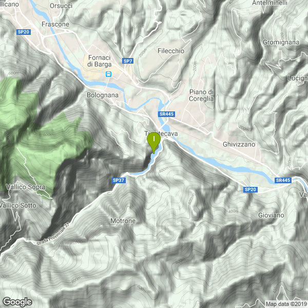 Il luogo di pesca. Lat: 44.026141 Long: 10.488488