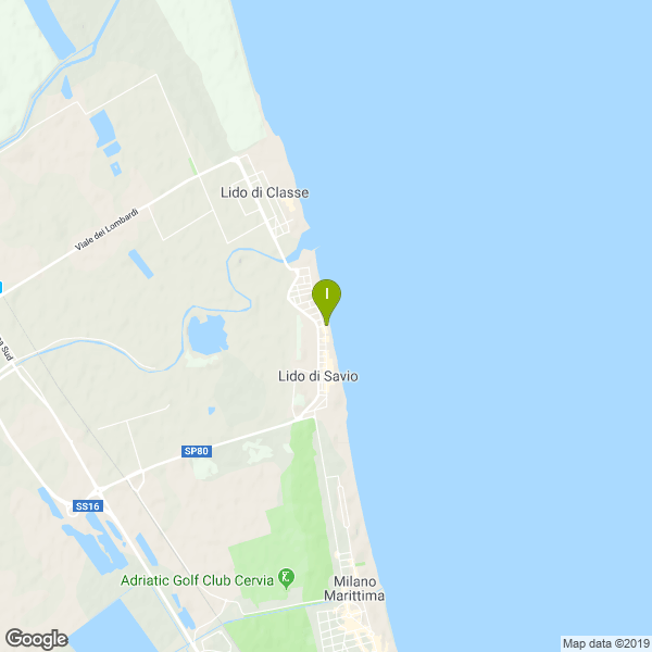 Il luogo di pesca. Lat: 44.310152 Long: 12.344754