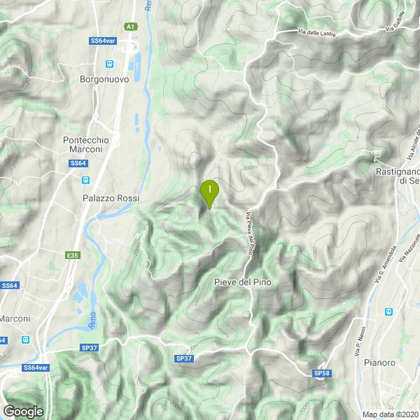 Il luogo di pesca. Lat: 44.4176820 Long: 11.2995520