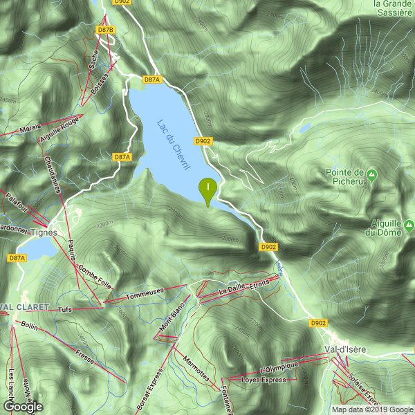 Le coordinate di questo lago a pagamento. Lat: 45.472651 Long: 6.946106